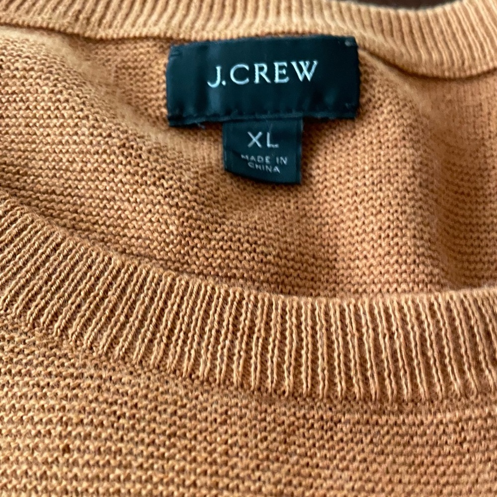 J. Crew Men's Rust Crewneck Sweater, Sz XL